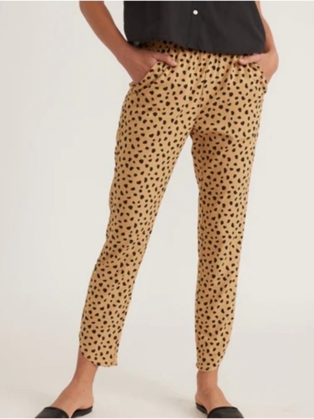 Marine Layer Alison Pant in Abstract Cheetah Print